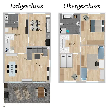 Modernes Fuer Bis Zu 10 Gaeste Lägenhet *